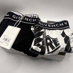 Givenchy kids 12 Black and White Boxer Briefs